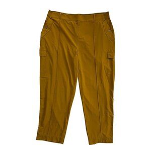 Athleta Women's‎ Vienna Cargo Pants Brass Yellow Size 22 Plus Size Stretch